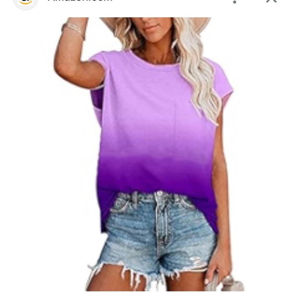 Purple Ombre Women's Top